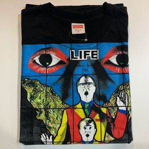 Supreme Gilbert & George LIFE Black Tee